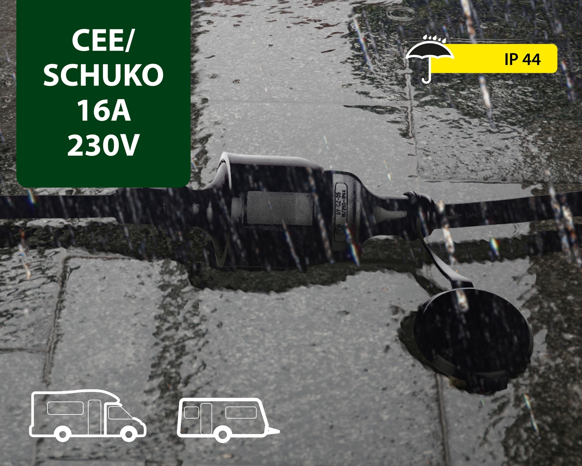 Adapter CEE/Schuko