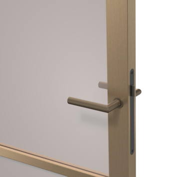 Arne & Bodil binnendeur ABE101 brons glas - metallic brons staallook afwerking