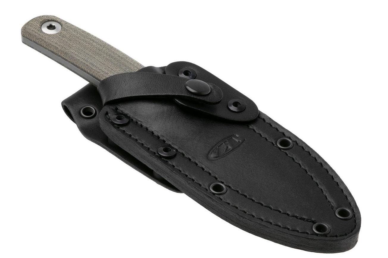 Zero Tolerance 0004OL, Stonewashed CPM Cru-Wear, Olive Drab Micarta vaststaand mes