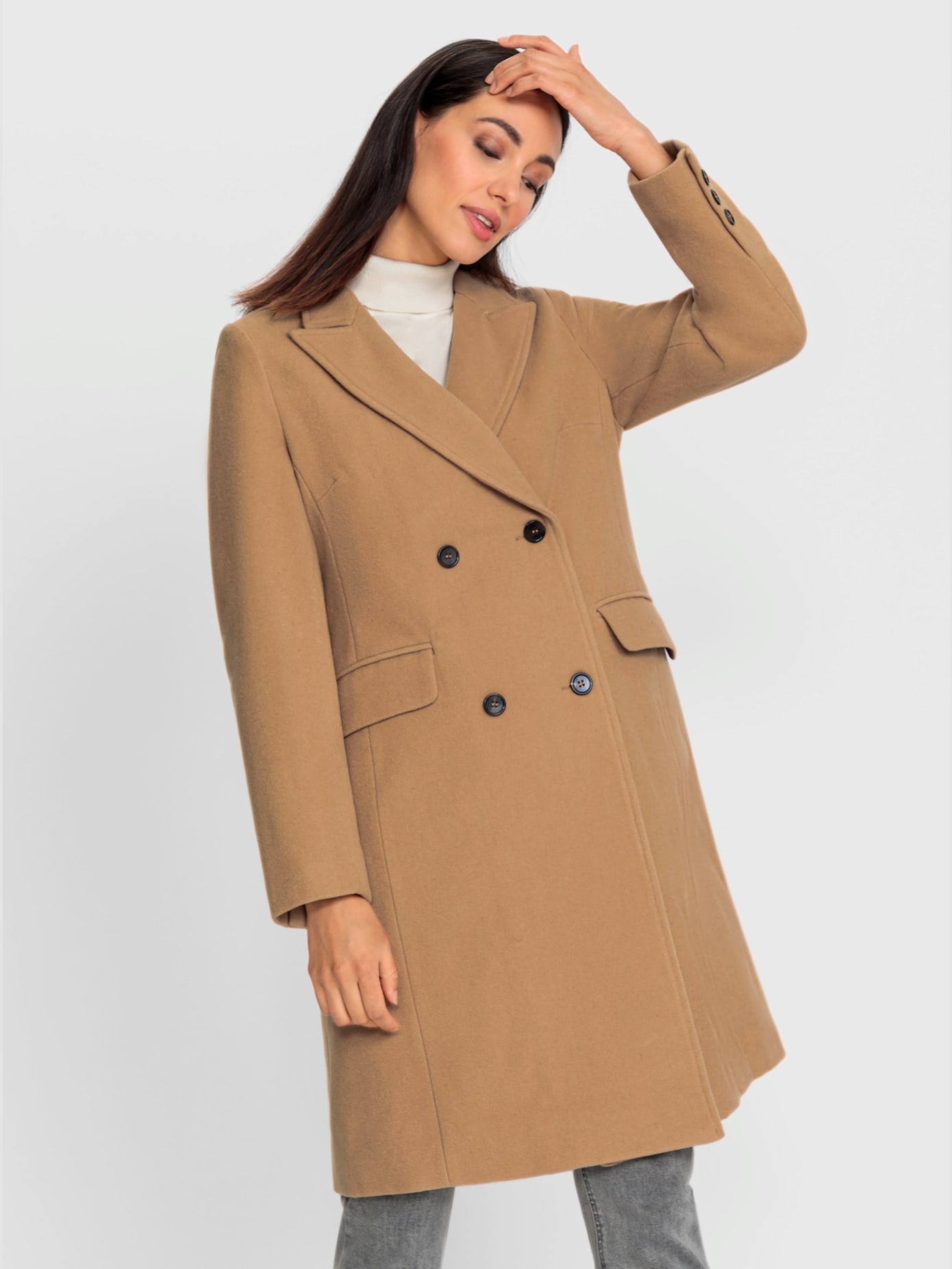Manteau en laine 65% laine