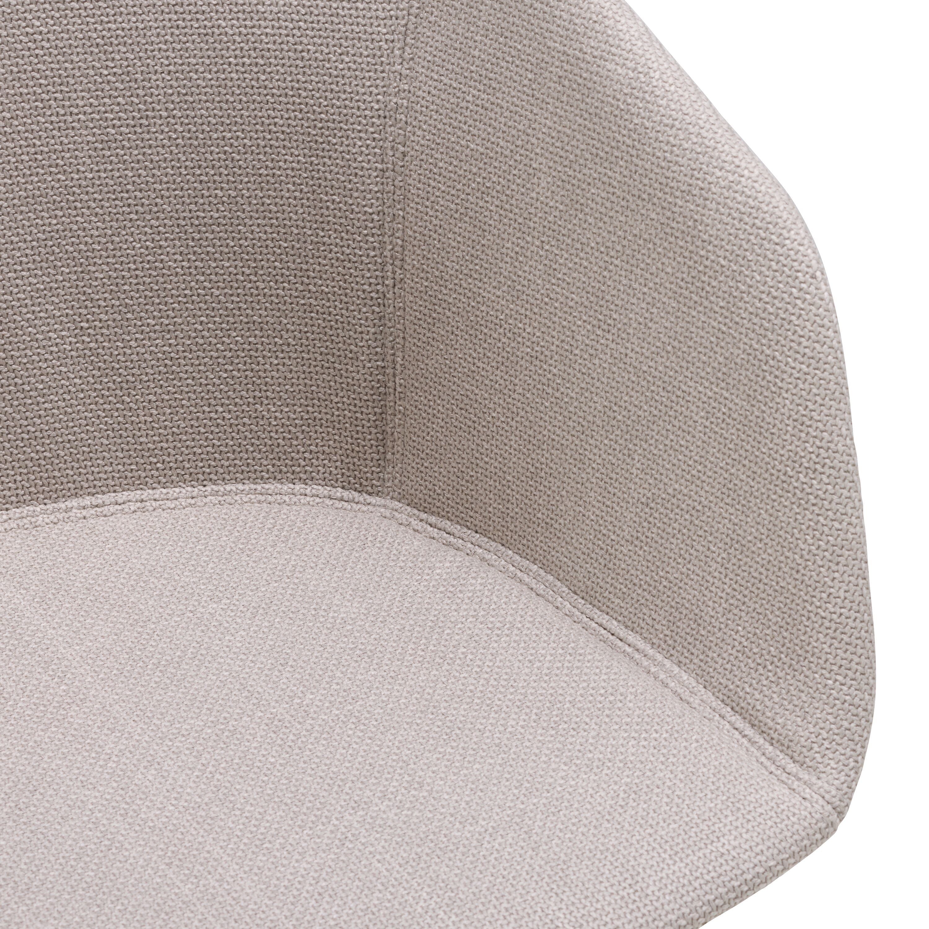 GIANNI Stuhl - Hellgrau / B: 53.5 cm x T: 55.0 cm x H: 84.0 cm