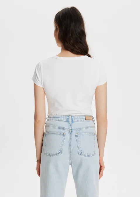 Basic t-shirt wit (WIT)
