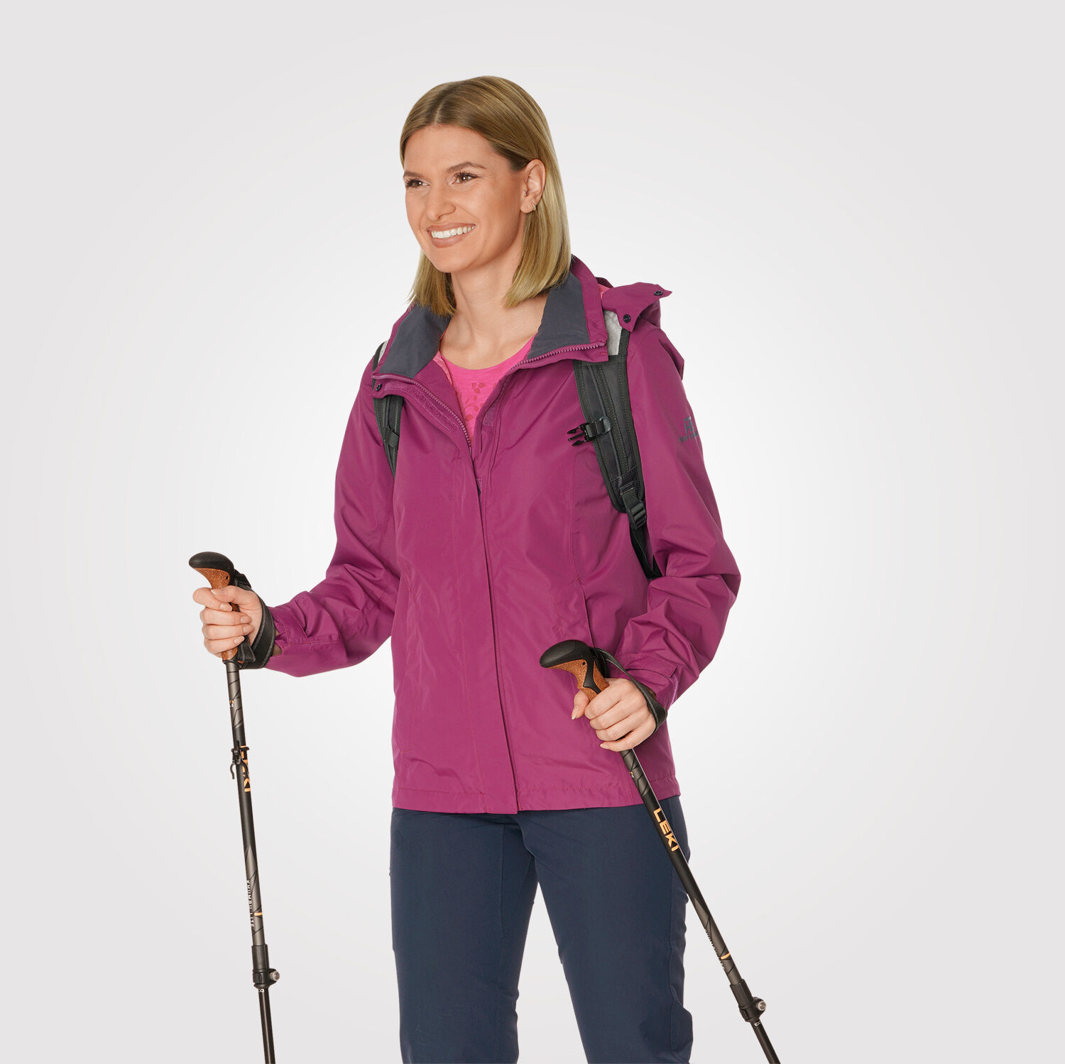 Outdoor Jacke Damen mit abnehmbarer Kapuze