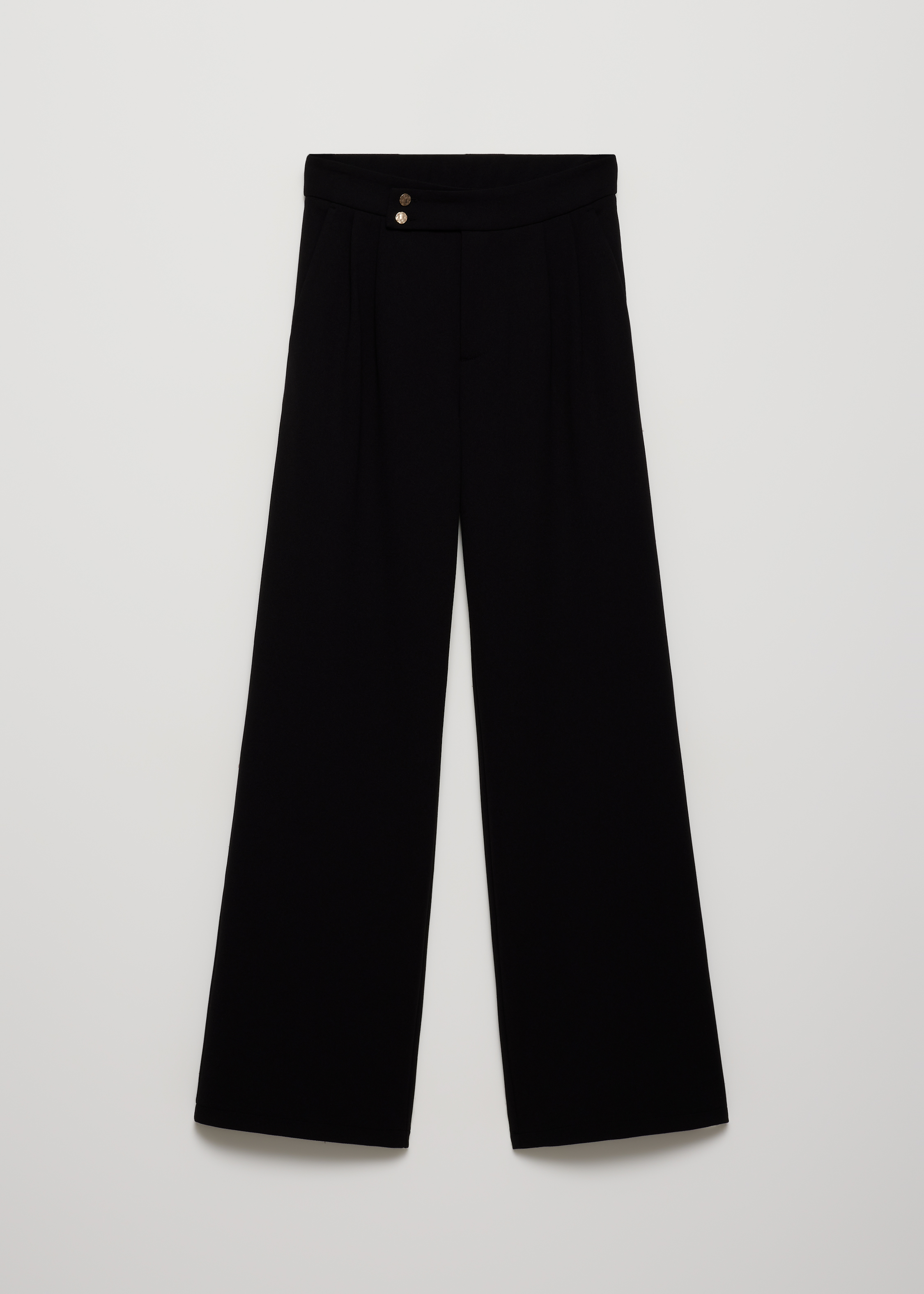 Wijde pantalon met knopen