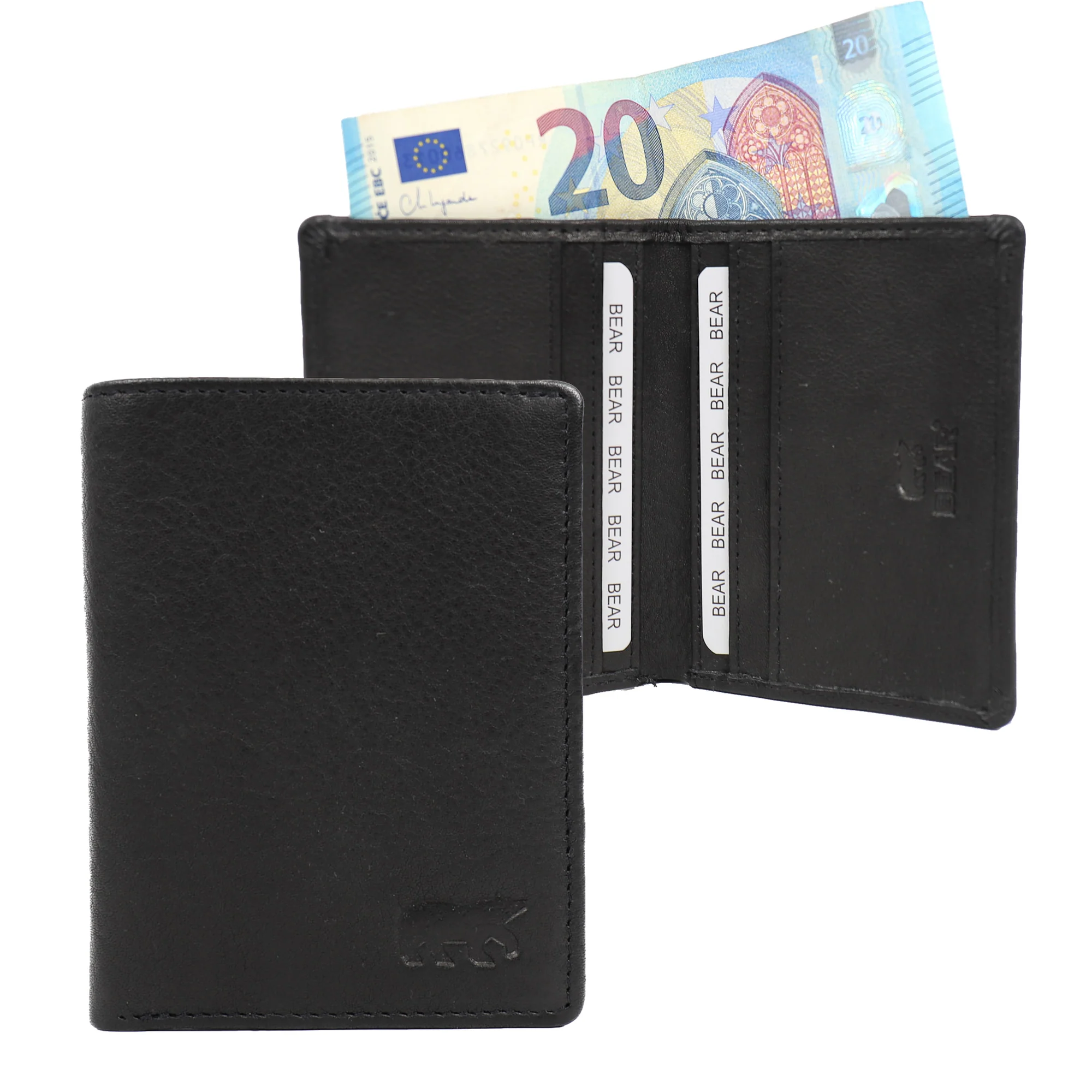 Bear Design Callisto Pelle Pasjeshouder Cas Black CP7040