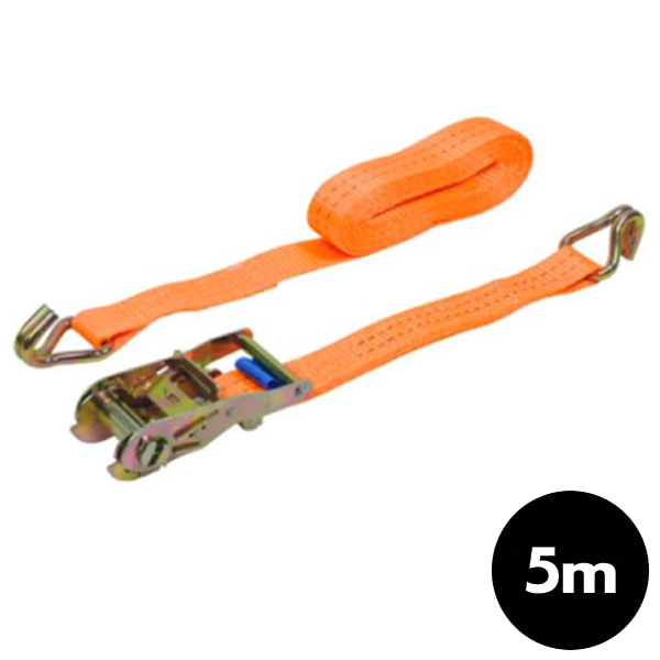 Sangle d'arrimage à cliquet auto rétractable 5m