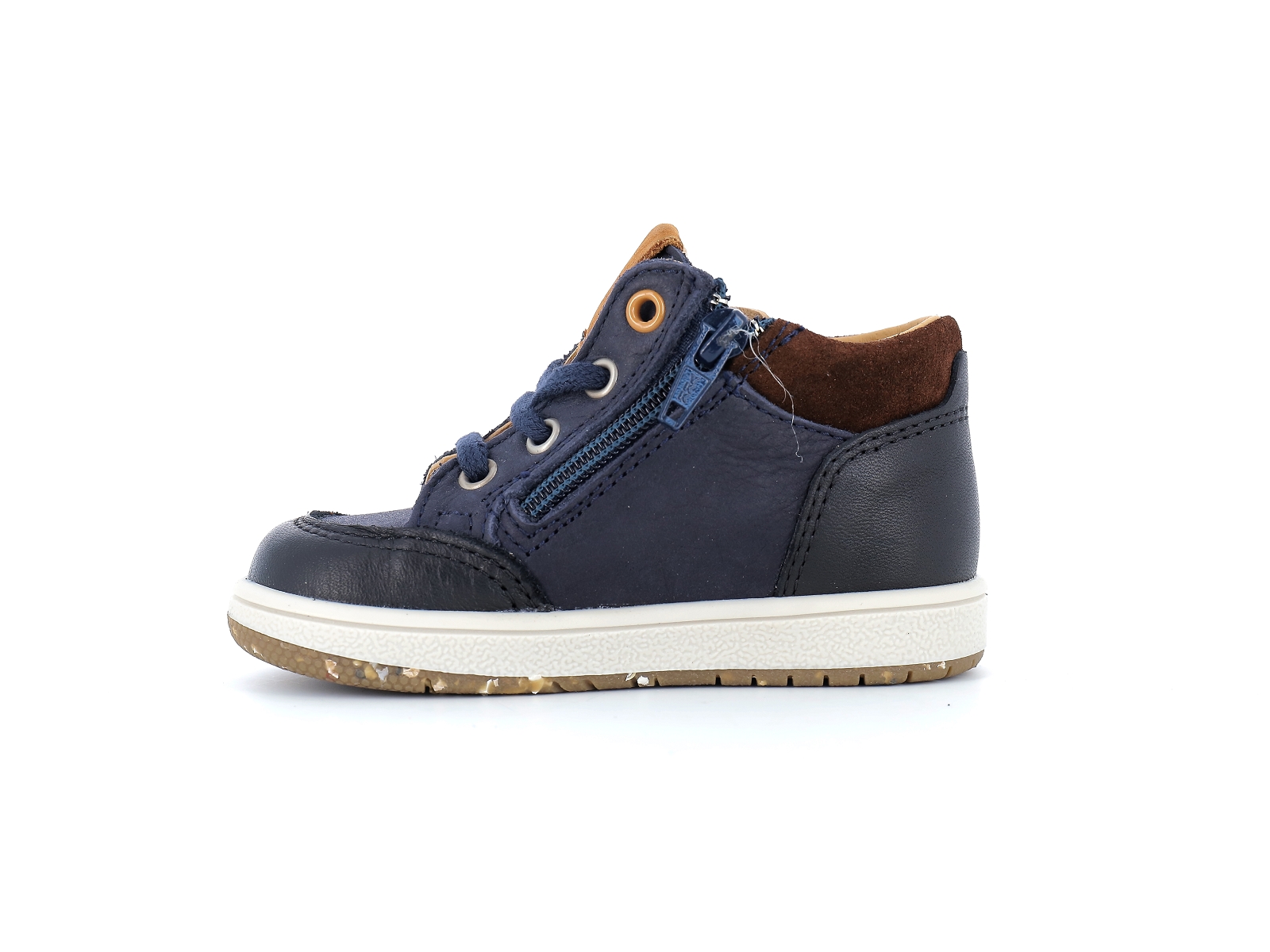 Bopy-ROUTONI Cuir Marron Bleu
