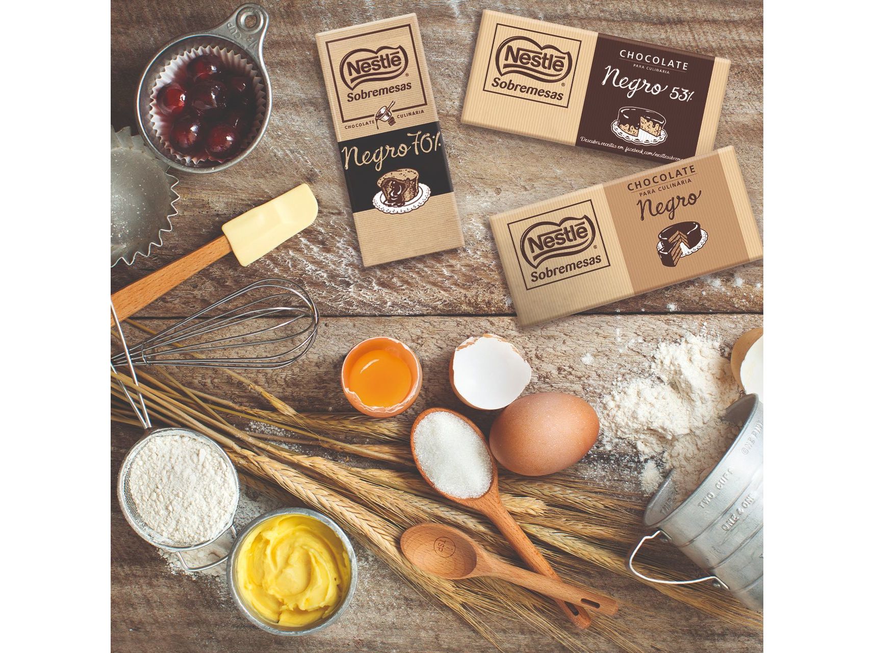 TABLETE NESTLÉ SOBREMESAS CHOCOLATE CULINÁRIA 53% CACAU 200G