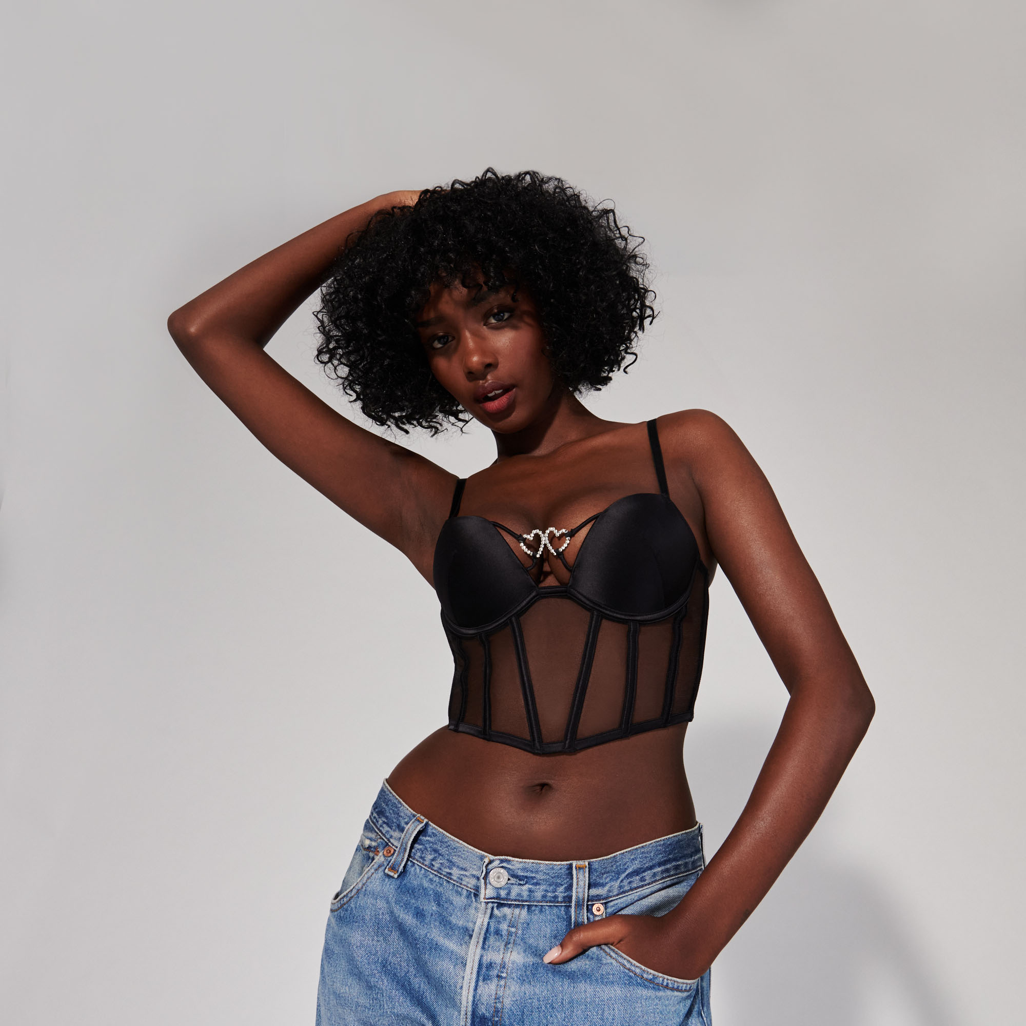 Bustier en satin