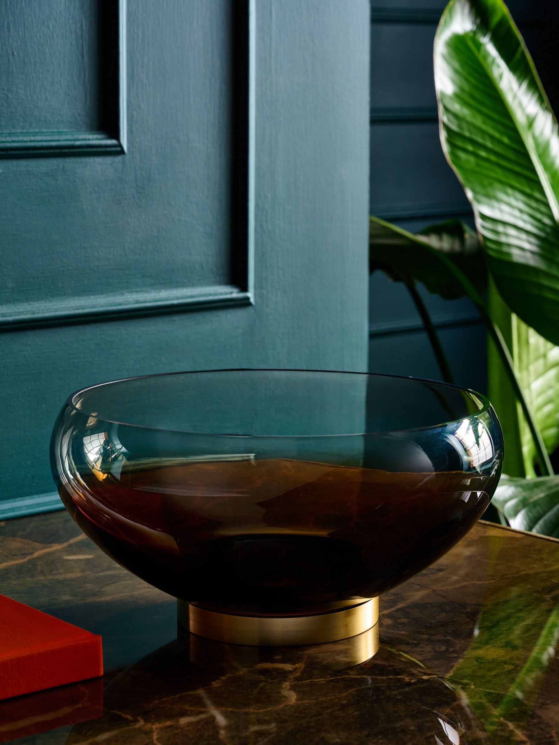 Cooper Glass Ombre Decorative Bowl