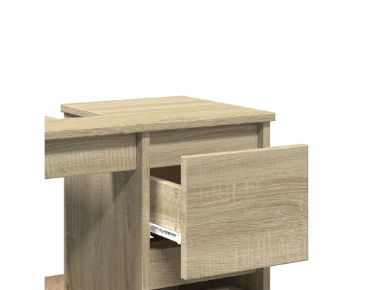 VIDAXL - Armoire salle de bain chêne sonoma 65x33x60 cm