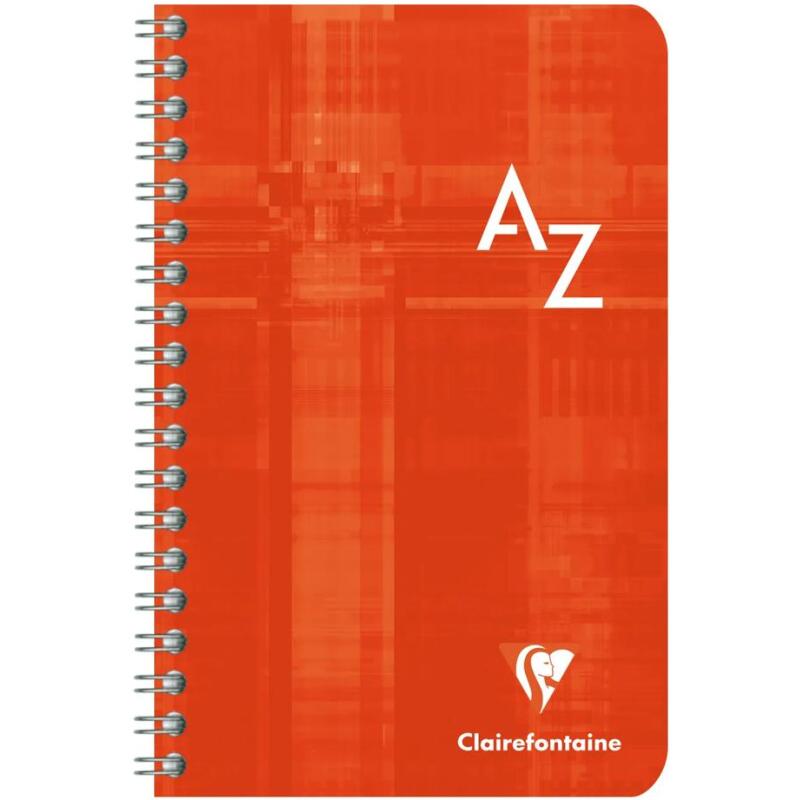 Répertoire reliure intégrale 11x17 cm 100 pages grands carreaux - Assortis