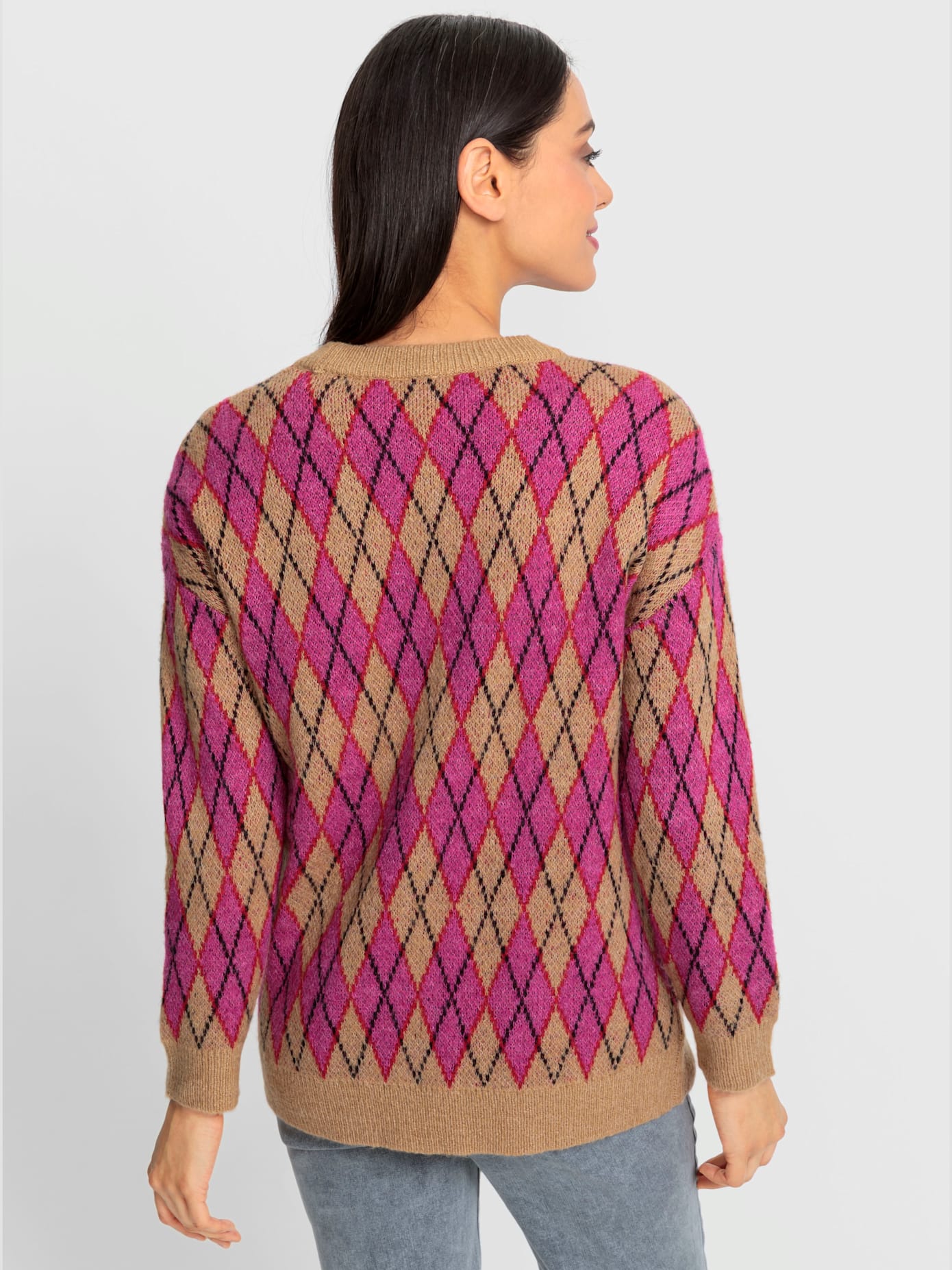 Cardigan tricot jacquard de qualité