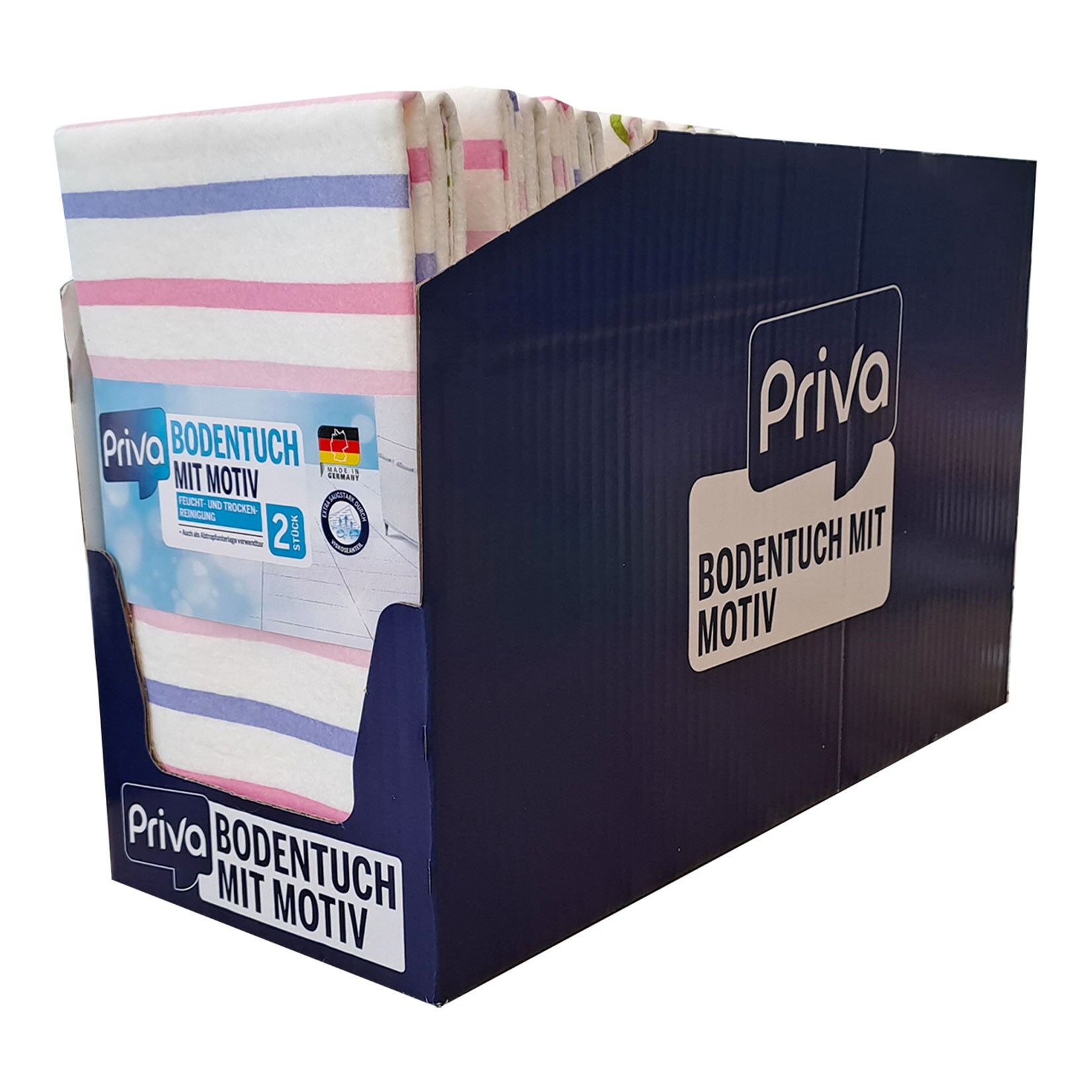 Priva Bodentuch mit Motiv 2 Stück, 14er Pack