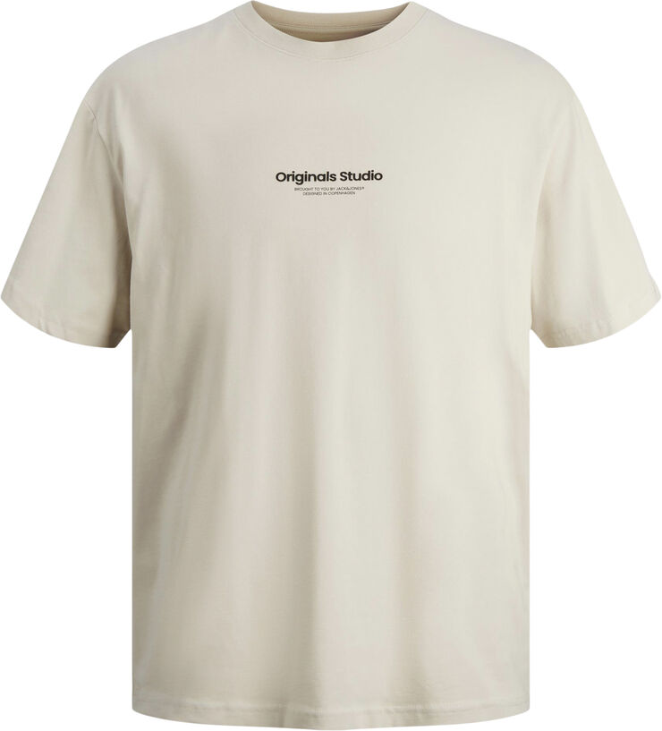 Jack & Jones JORVESTERBRO TEE SS CREW NECK NOOS Moonbeam/loose