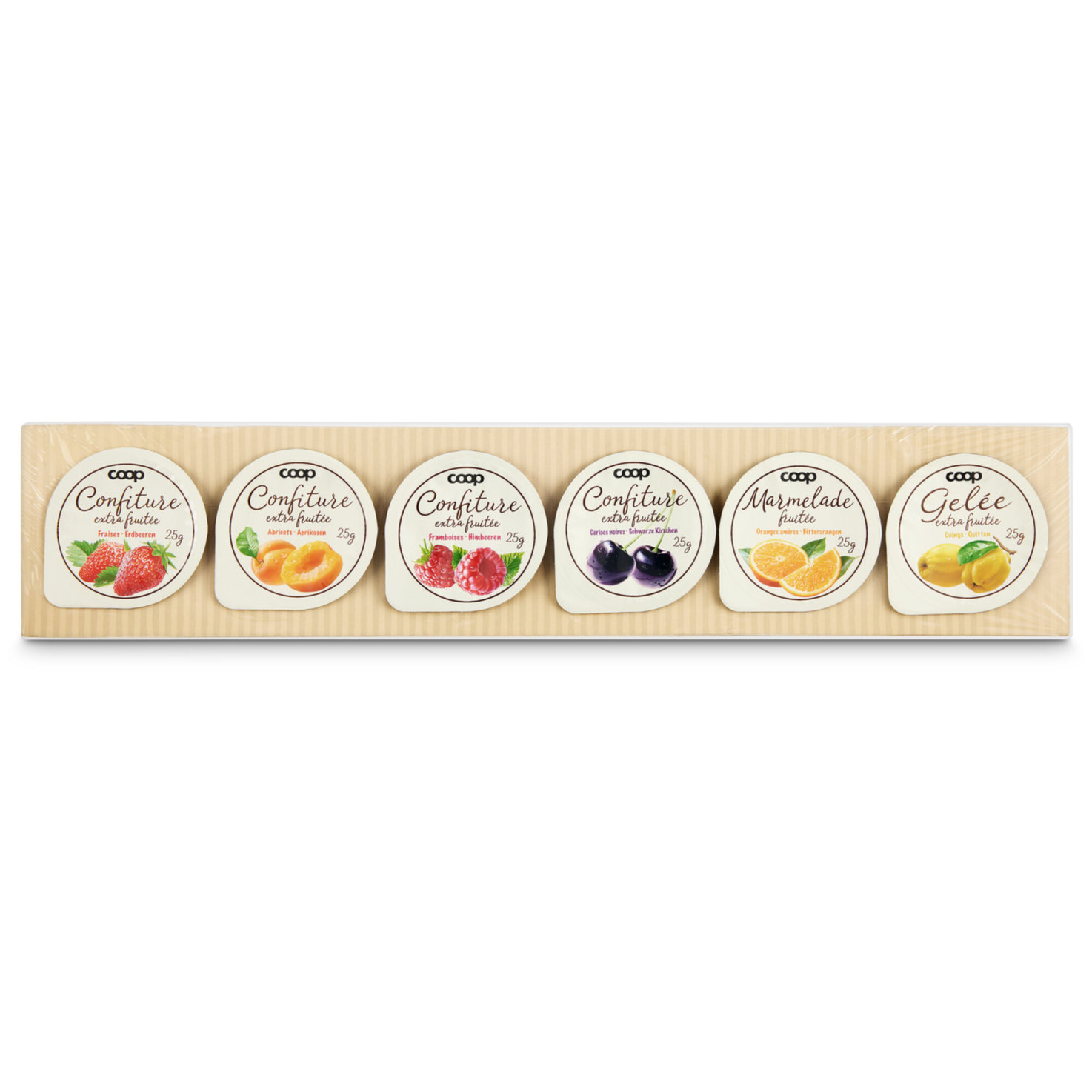 Konfitüre Portionen assortiert 6x25g