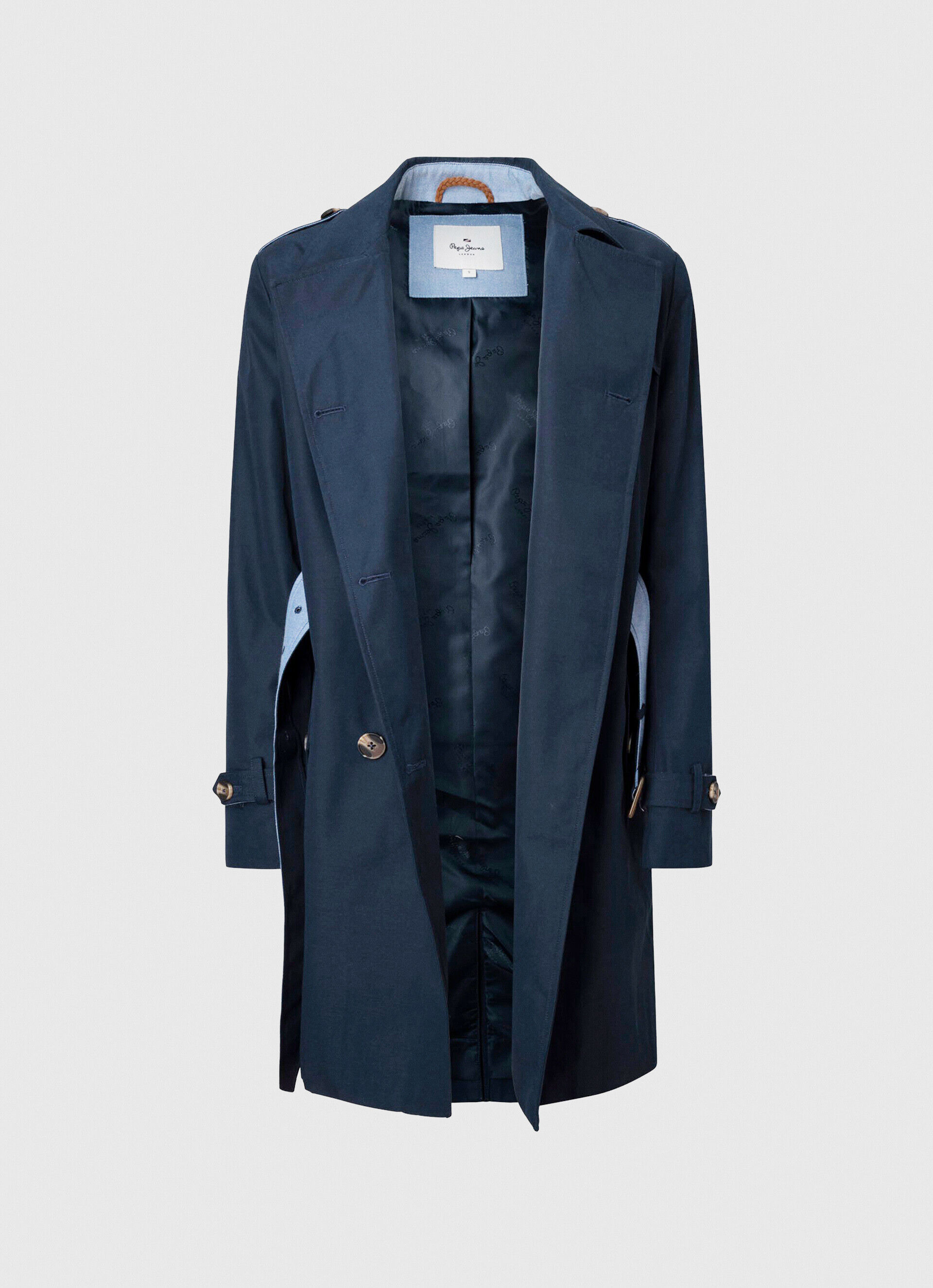 GABARDINE CLÁSSICA EM SARJA - azul Dulwich