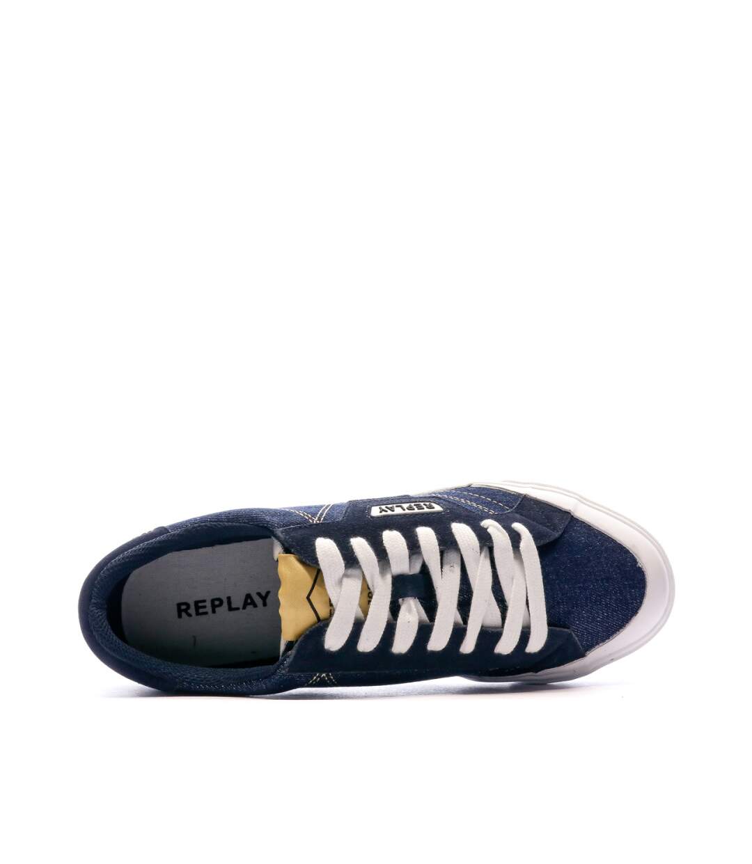 Baskets Basses Bleu denim Homme Replay Collège
