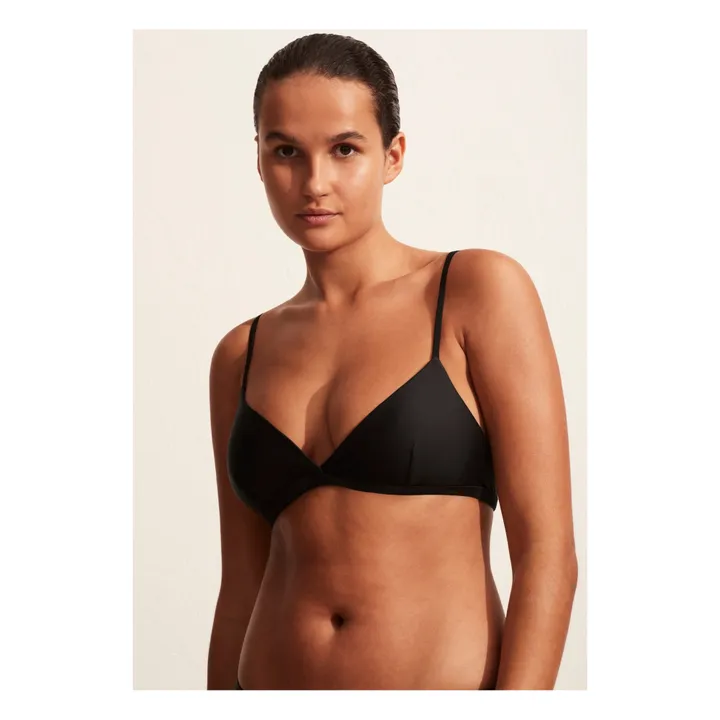 Matteau Haut de Maillot Tri Crop | Noir