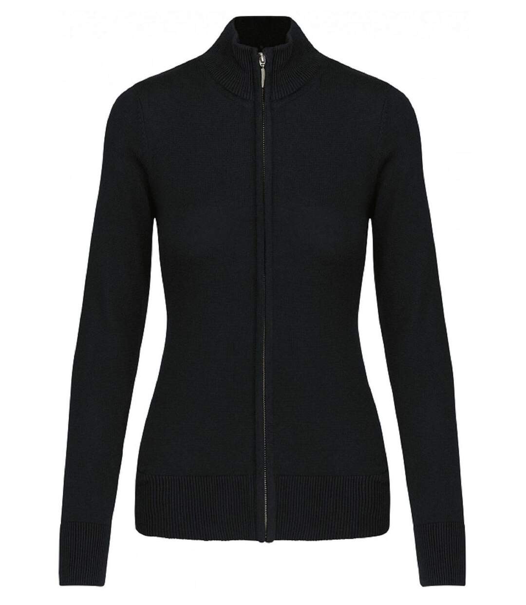 Gilet zippé cardigan K962 - femme - noir