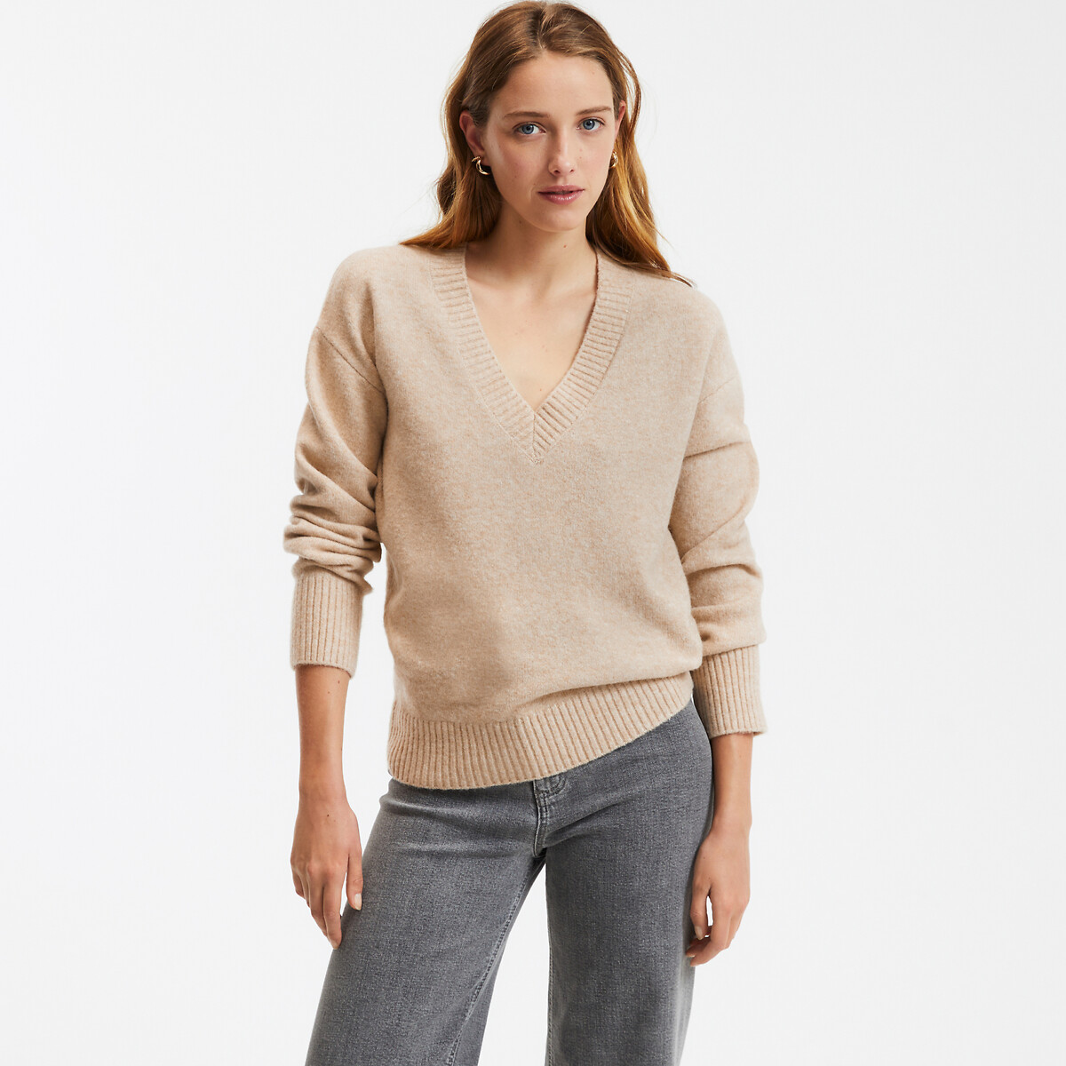 COLEÇÕES LA REDOUTE<br>Trui com V-hals