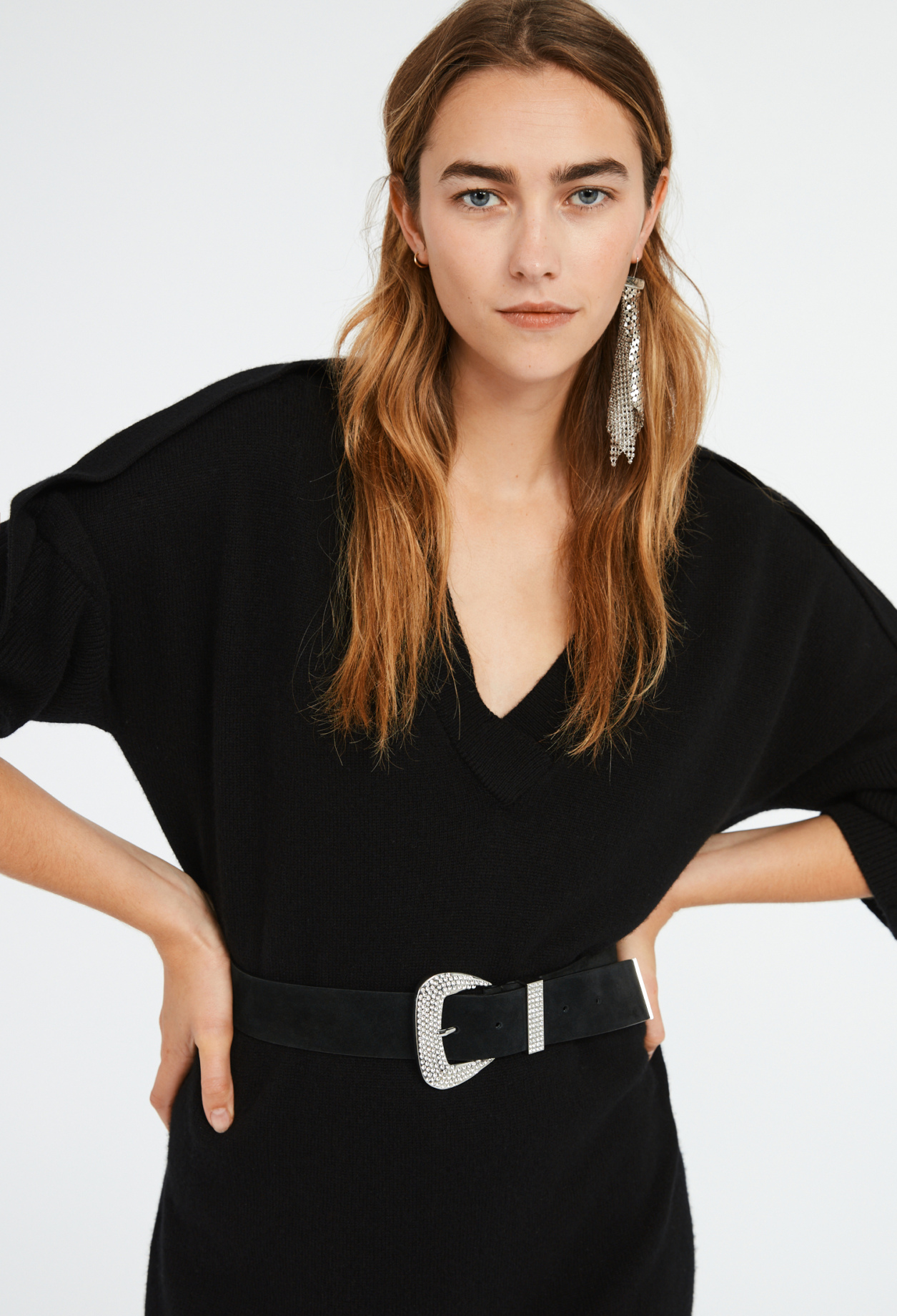 Ceinture cuir &agrave; boucle