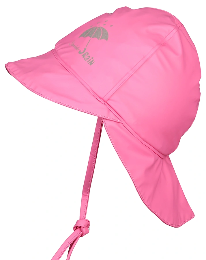 Regenhut RAINY mit Nackenschutz in pink
