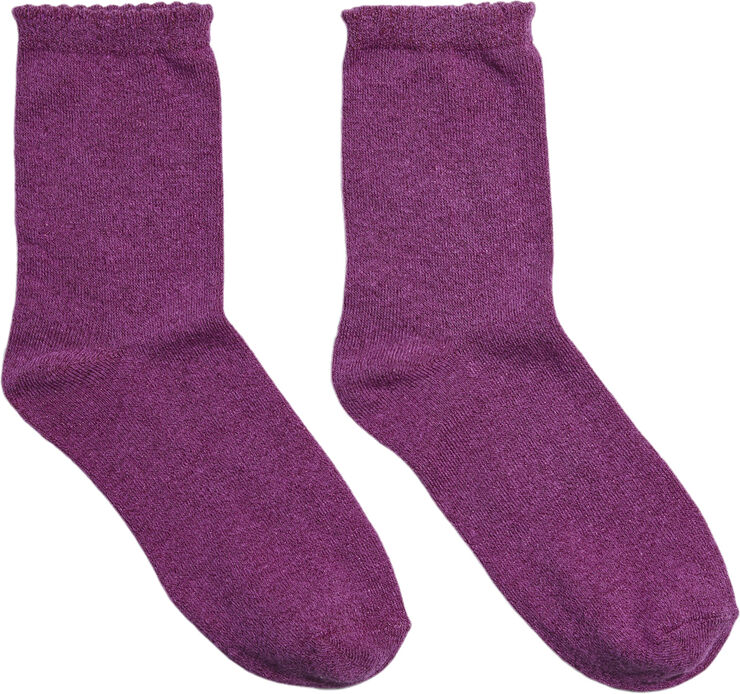 Pieces PCSEBBY GLITTER LONG 1 PACK SOCKS N Festival fuchsia/toned lurex
