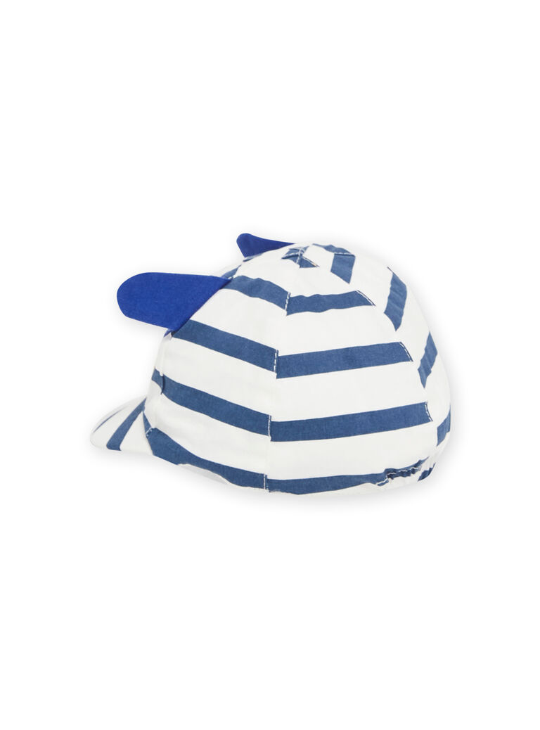 Casquette écrue et bleue bébé garçon