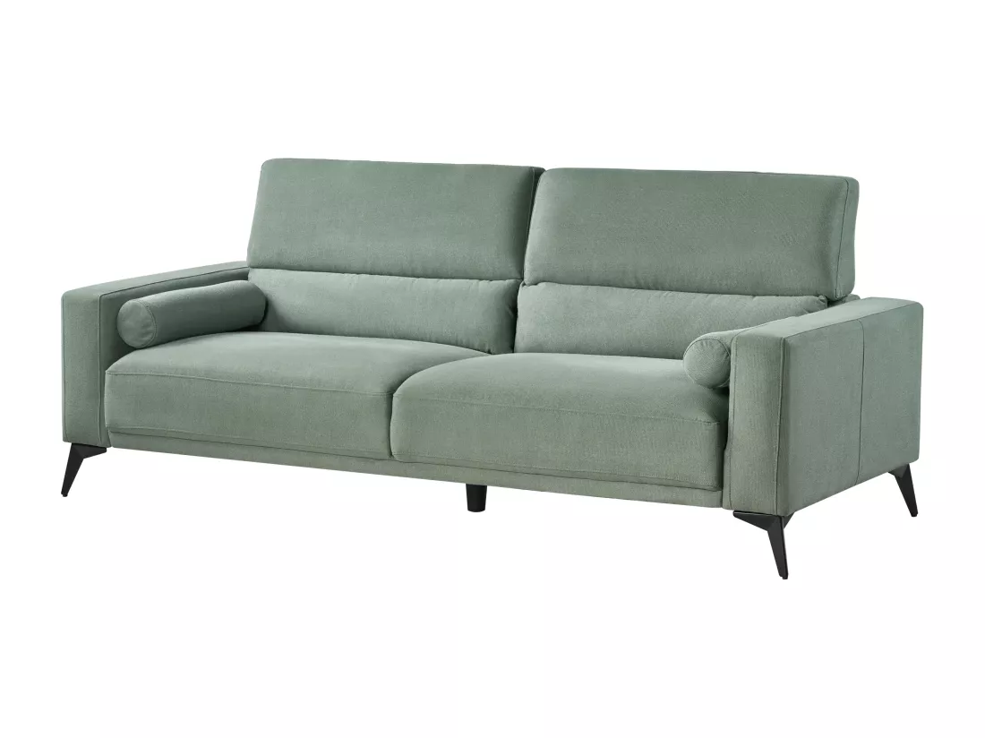 Canapé 3 places en tissu vert ANGE