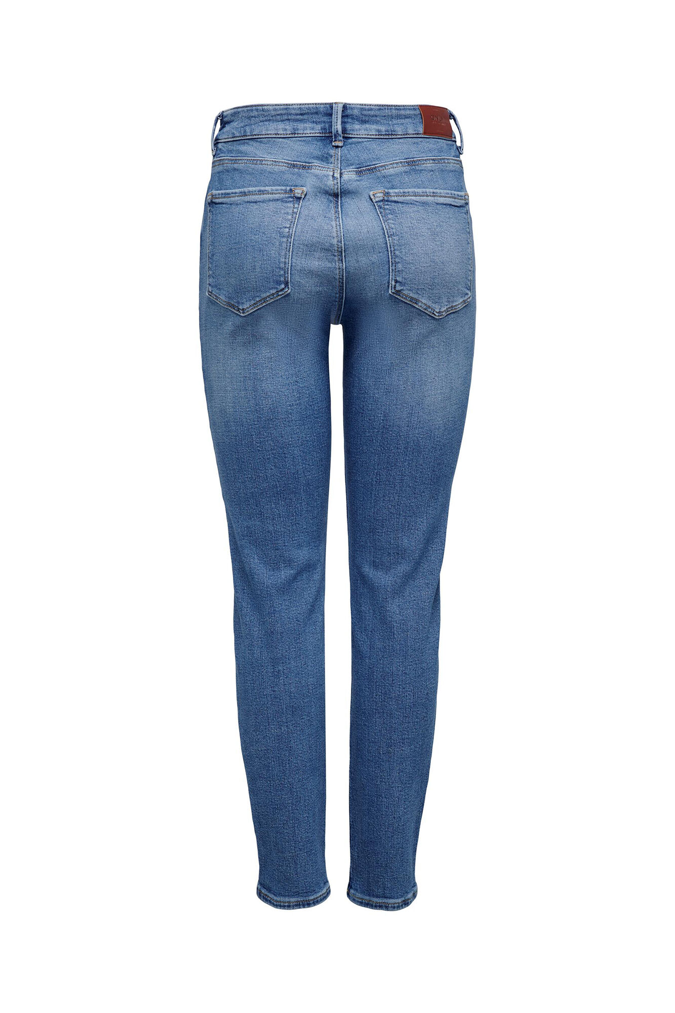 calça jeans de corte reto