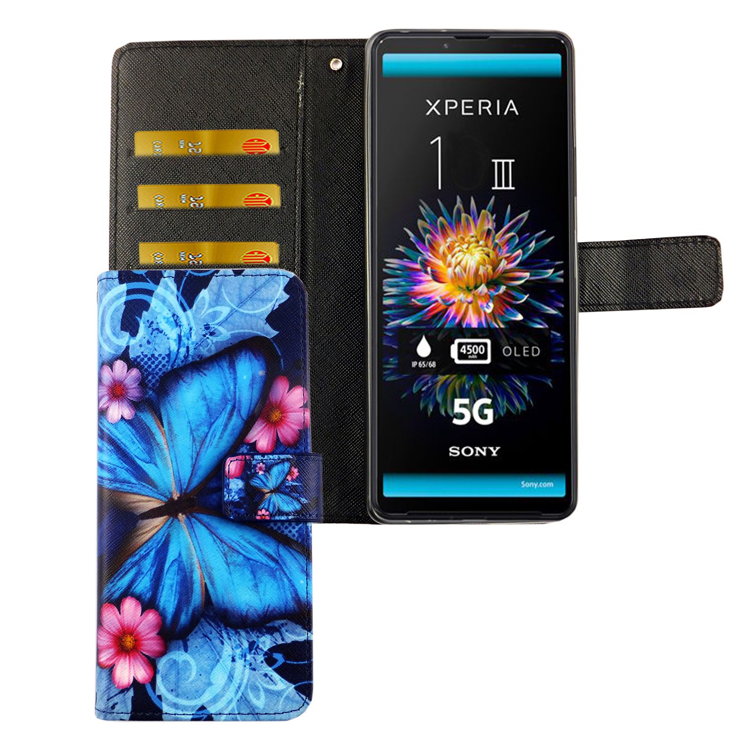 Handyhülle für Sony Xperia 1 III Case Cover Schutztasche Schutzhülle Bookstyle