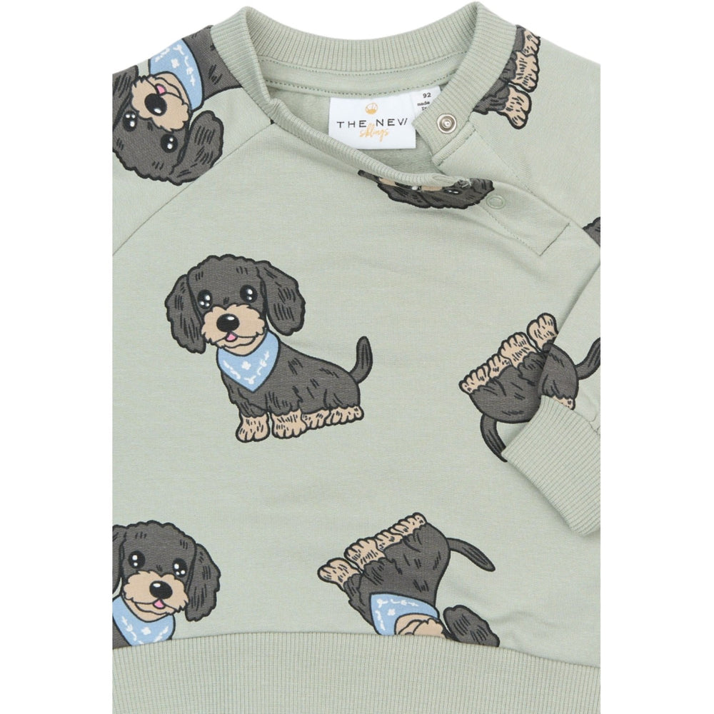 Køb THE NEW Siblings Aqua Gray Aop Tnsbsofus Sweatshirt