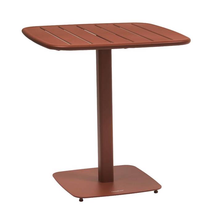 Table de jardin carrée ALEGORIA Acajou