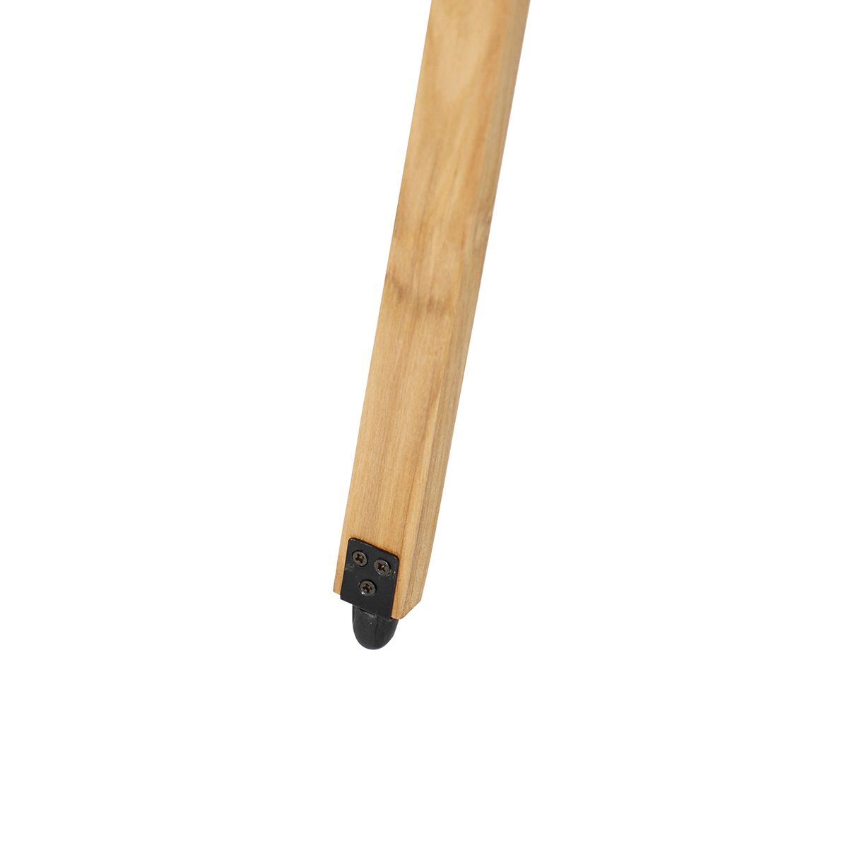 Industriële tripod vloerlamp zwart met hout - Mangoes