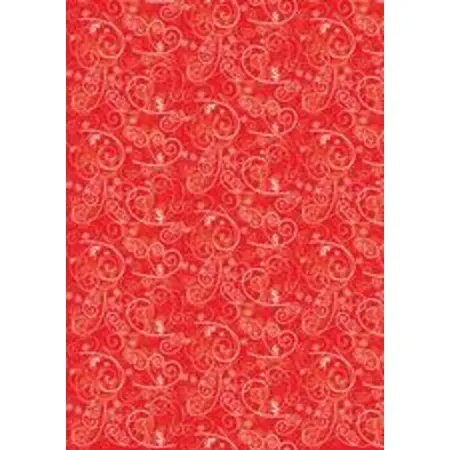 Seidenpapier 50x70cm 5 Bögen rot mit weißem Muster