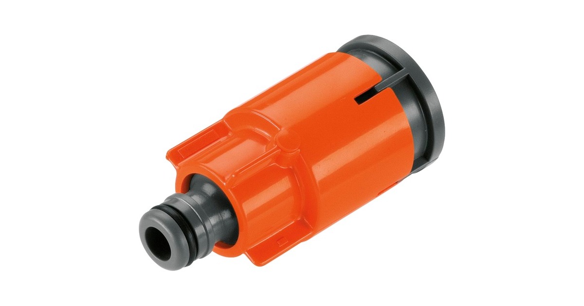 GARDENAWaterplus met stopventiel kraanstuk  (Oranje/zwart, 5797-20)