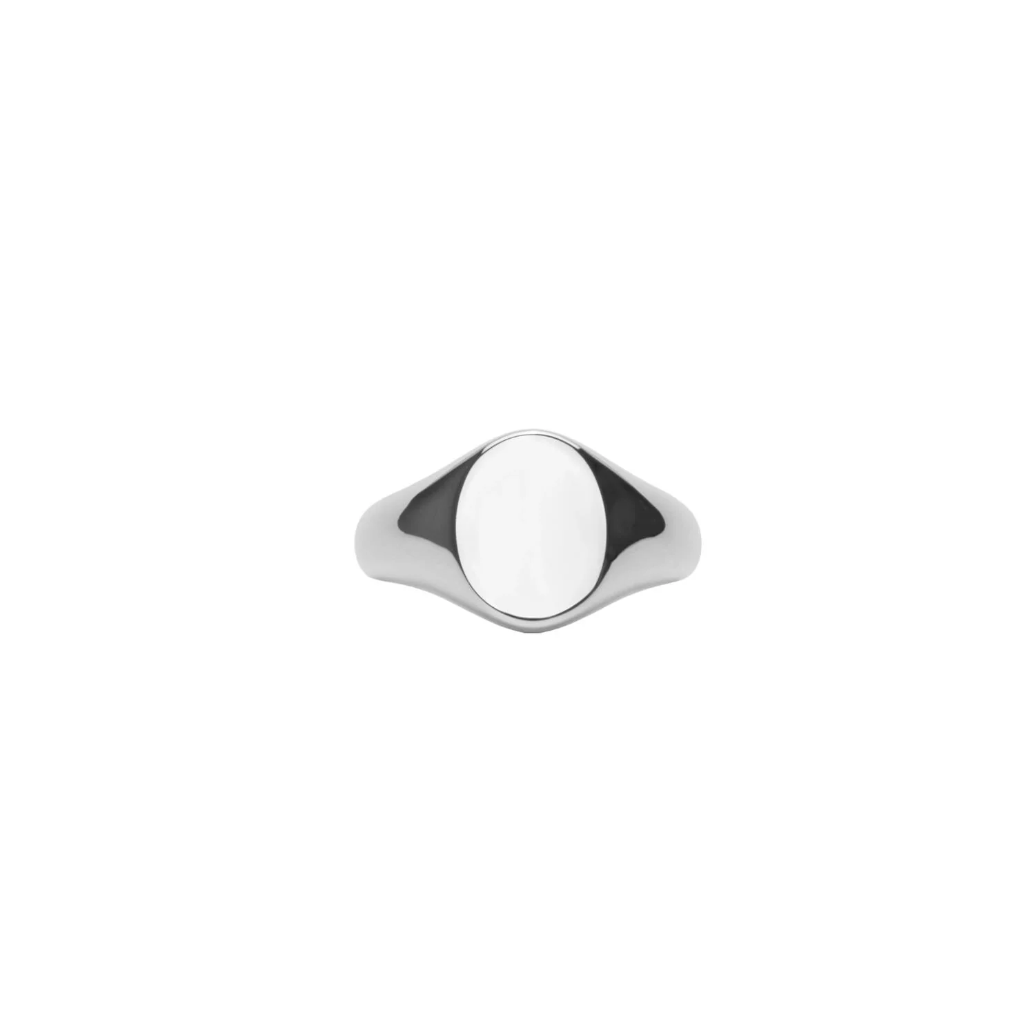 IX STUDIOS  IX Mini Oval Signet ring - sølv