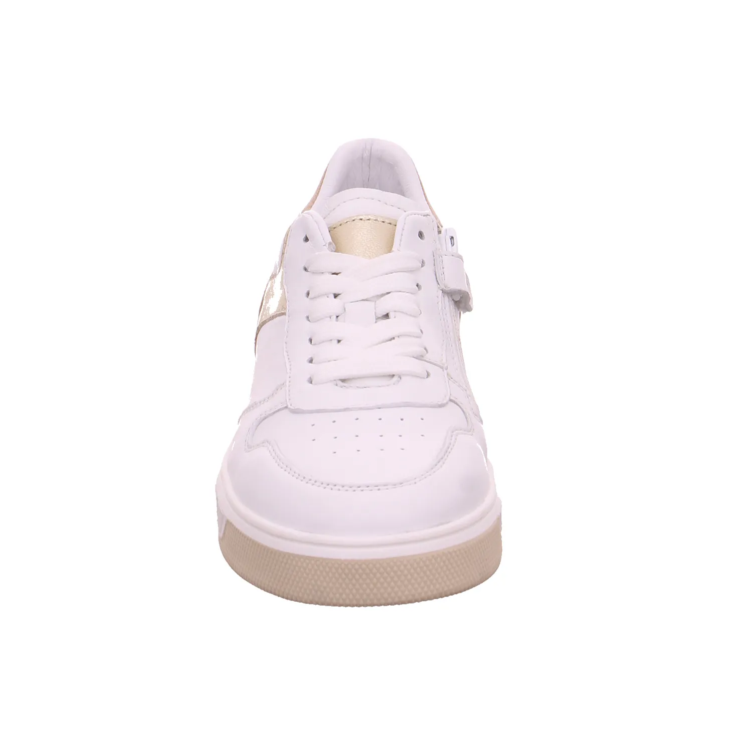 GATTINO Mädchen-Halbschuh Binder Weiss Leder  Sneaker