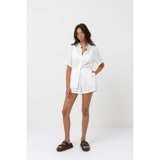 Rhythm Classic Lounge Shirt White Women SU24