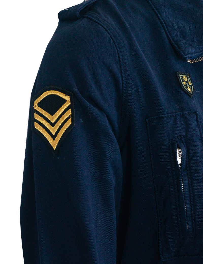ATELIER BOHÈME VESTE SAHARIENNE VANINA BLEU MARINE
