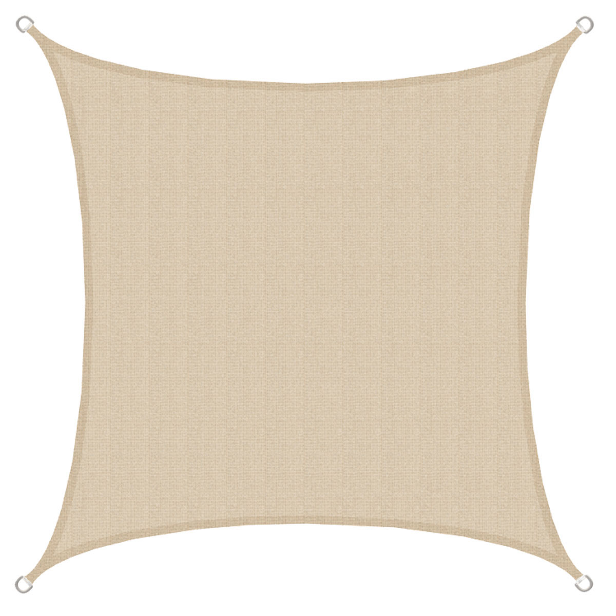 AMANKA 3 x 3 HDPE schaduwdoek - Beige