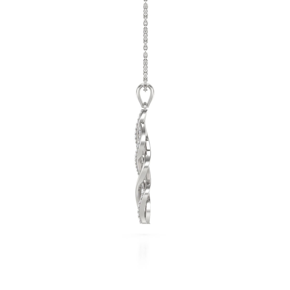 Collier Pendentif ADEN Diamant Chaine Argent 925 incluse 2.694grs