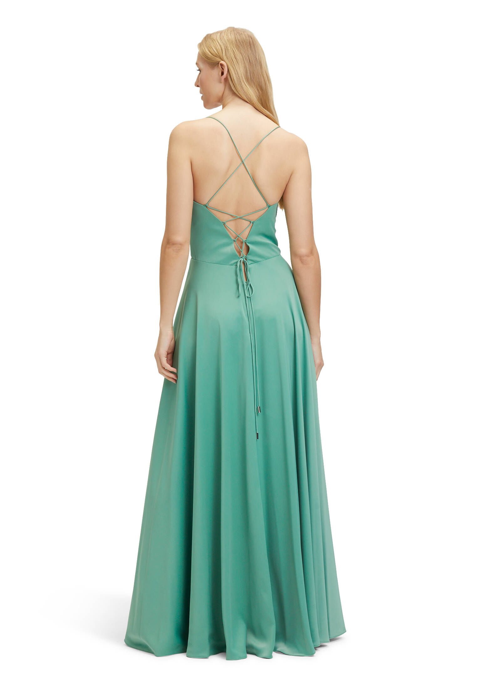 VM Vera Mont| Damen Abendkleid mit Wasserfallausschnitt