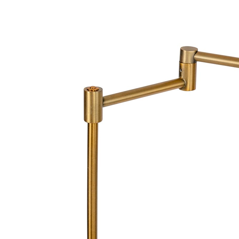 Design vloerlamp brons incl. LED met touch dimmer - Notia