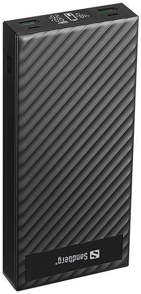 Sandberg - Powerbank - 30000 mAh - 2x USB-C - 2x USB-A - Digitale Display