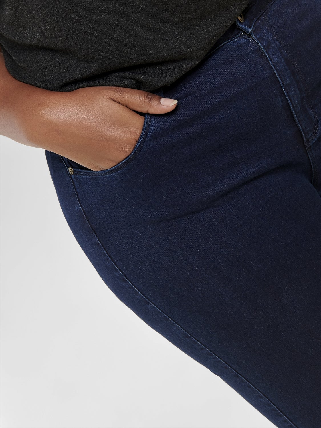 CARAUGUSTA Hohe Taille Skinny Fit Jeans Dark Blue Denim