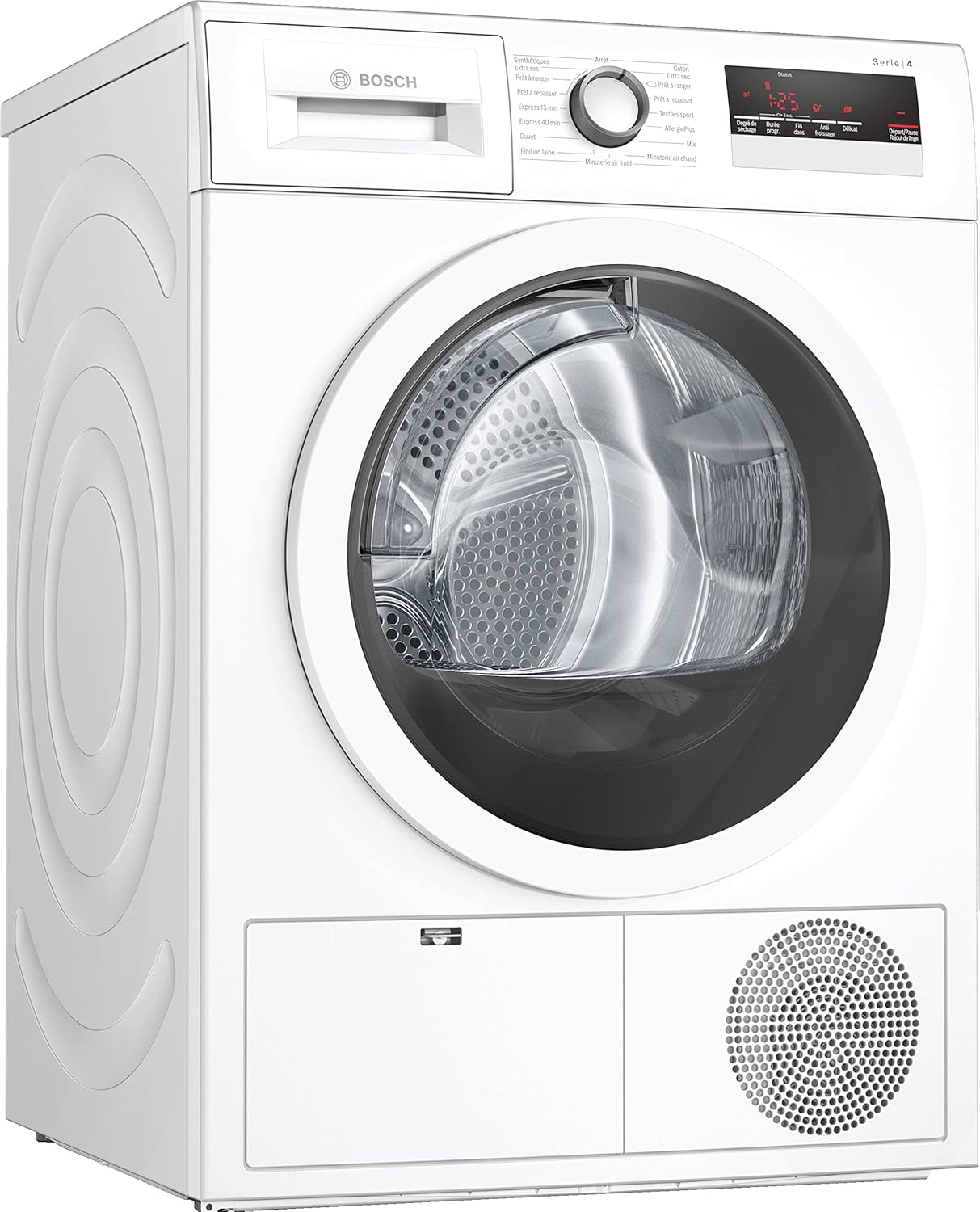 Bosch WTN85V07FF Sèche linge à condensation Série 4 - Silencieux - Pose Libre - 7kg - 112 L - Blanc