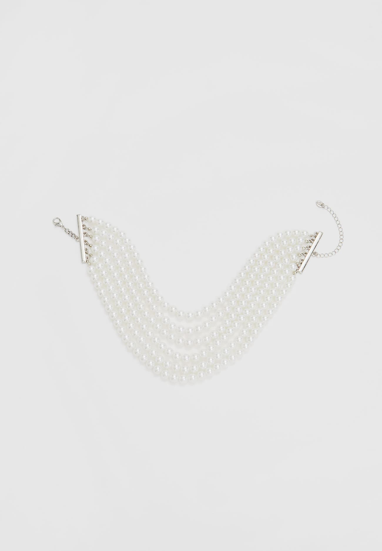 Gargantilha de strass com várias voltas
