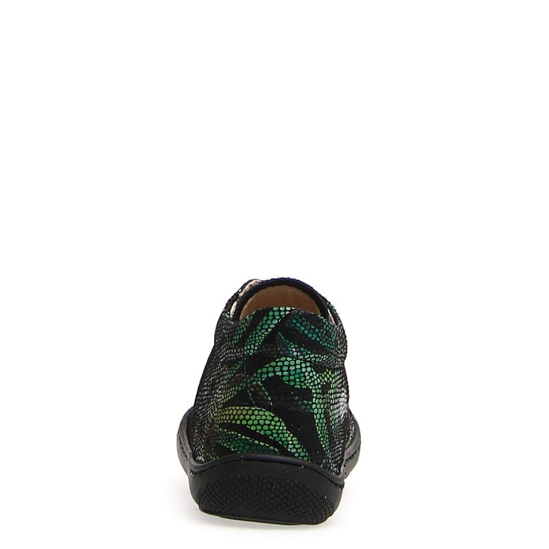 Naturino Naturino Cocoon Supersouple Lacets Noir Vert